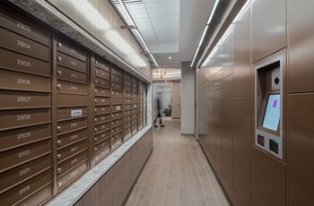 Mail room & package lockers